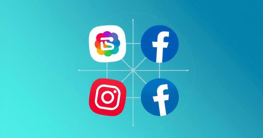 Grafica rappresentativa delle piattaforme sociali, evidenziando tendenze politiche e interazioni utente.