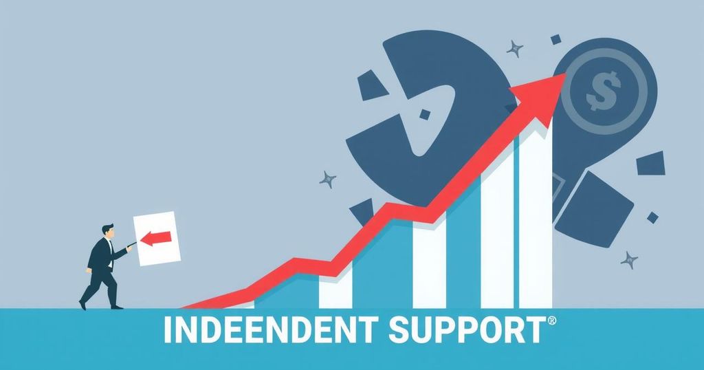 Voti indipendenti in calo per l'agenda economica di Trump