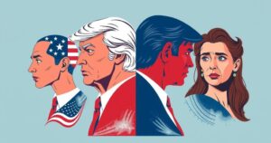 Rappresentazione grafica delle opinioni politiche americane sul governo collegata all'approvazione di misure.