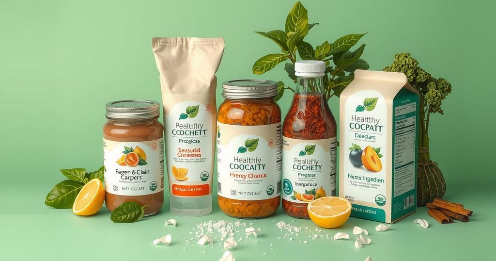 Catena alimentare con prodotti genuini e naturali, combinando salute e innovazione nella nutrizione.